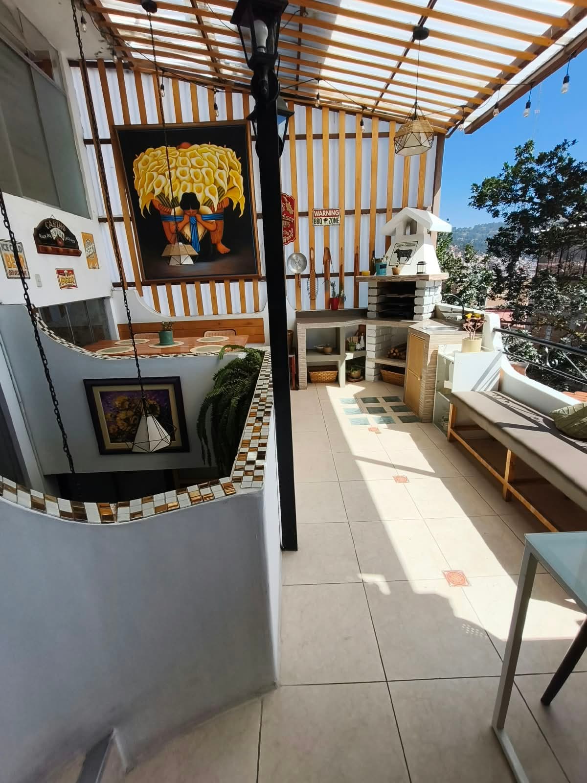 Área común de la terraza